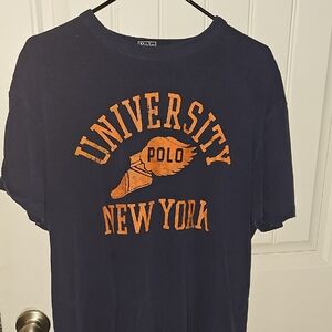 Polo by Ralph Lauren Blue and Orange Short Sleeve Tee
